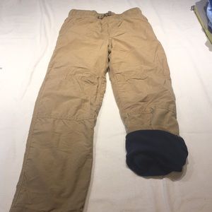 Boys Gymboree fleece lined cargo style pants sz 8